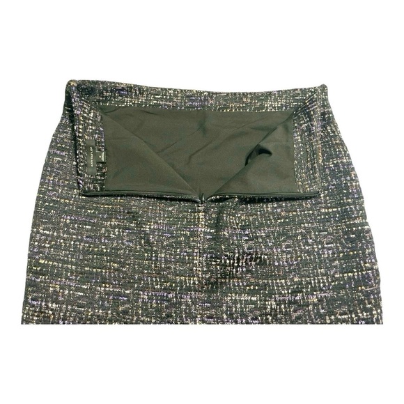 Ann Taylor Tweed Mini Skirt Womens 8 Wool Blend Back Zip Lined Textured - Picture 3 of 8